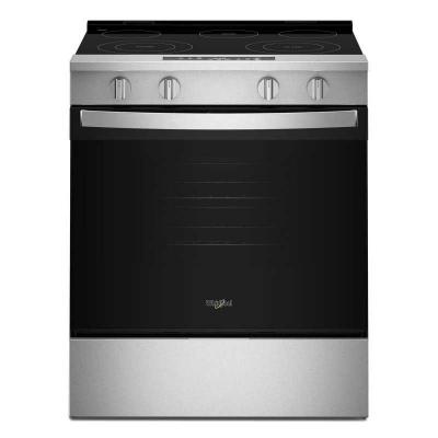 30" Whirlpool Electric Smart Range with No Preheat Mode and Steam Clean