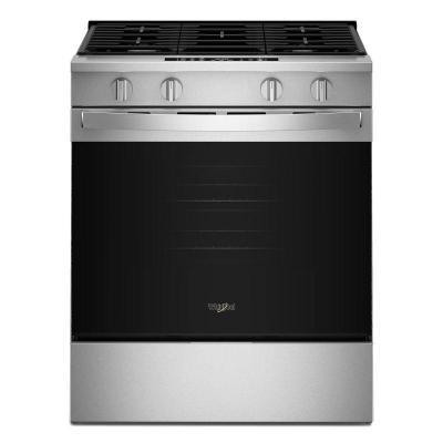 30" Whirlpool Gas Smart Range with Air Cooking Technology and Steam Clean