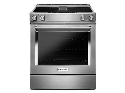 30" KitchenAid 6.4 Cu. Ft. 4-Element Electric Downdraft Front Control Range