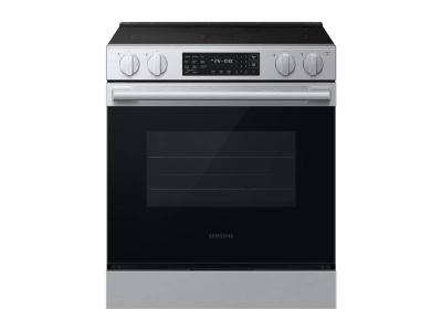 30" Samsung 6.3 Cu. Ft. Electric Slide-In Range Fan Convection with Air Fry Max