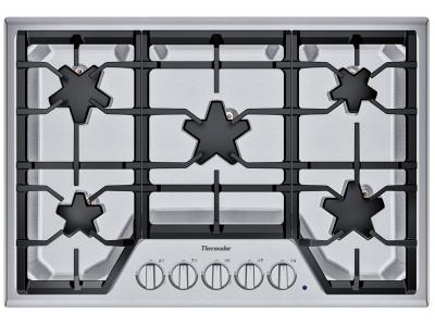 30" Thermador 5 Burner Gas Cooktop