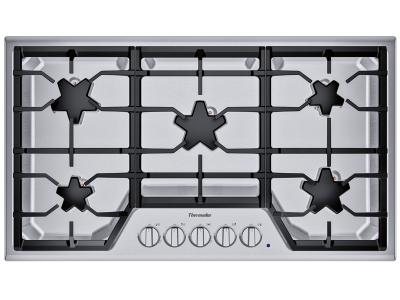 36" Thermador 5 Burner Gas Cooktop