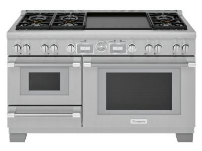 60" Thermador Pro Grand  Commercial Depth Dual Fuel Steam Range