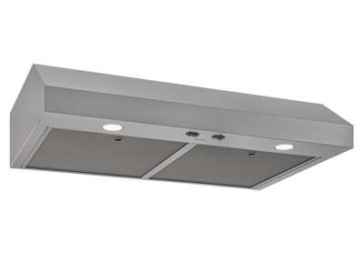 24" Broan Glacier Series Under Cabinet Range Hood in Stainless Steel