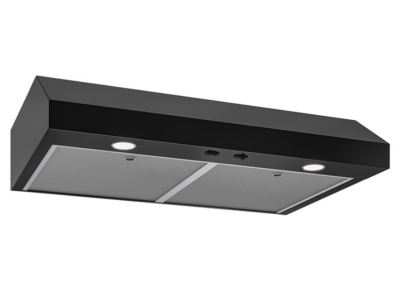42" Broan Glacier Series Under Cabinet Range Hood in Black