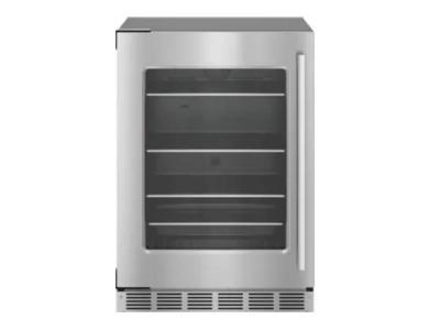 24" Thermador 5.2 Cu. Ft. Masterpiece Glass Door Refrigeration in Stainless Steel