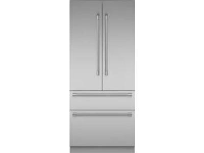 36" Thermador Freedom Built-in French Door Bottom Freezer Professional Stainless Steel