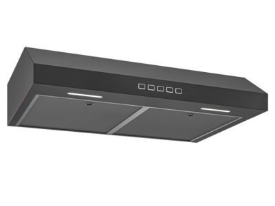 36" Broan Glacier Series Under Cabinet Range Hood in Black Stainless Steel