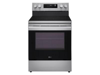 30" LG Elec. 6.3 Cu Ft. Electric Single Oven Freestanding Range with ProBake Convection EasyClean & Smart Stainless