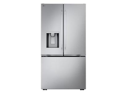 36" LG 32 Cu.Ft. Standard-Depth MAX French 3-Door Refrigerator with Internal Water Dispenser Ice Maker