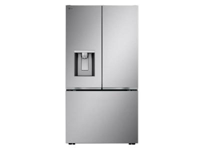 36" LG 24 Cu. Ft. Zero Clearance Counter-Depth MAX French 3-Door Refrigerator Ice & Water Dispenser