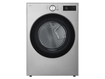 LG 7.4 Cu. Ft. Ultra Large Capacity Smart Front Load Gas Dryer with TurboSteam AI Sensing and Hybrid Electronic Controls with LCD Display