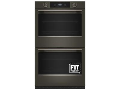 30" Kitchenaid Smart Electric Double Wall Oven with Intelligent Cooking Camera in Black Ore