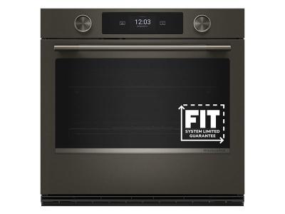 30" Kitchenaid Smart Electric Single Wall Oven with Intelligent Cooking Camera in Black Ore
