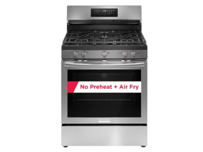 30" Frigidaire Gallery 5.1 Cu. Ft. Rear Control Gas Range with Total Convection