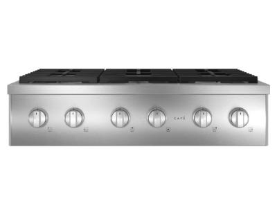 36" Café Commercial-Style Gas Rangetop With 6 Burners In Stainless Steel