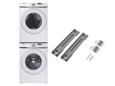 27" Samsung 5.2 Cu. Ft. Front Load Washer and 7.5 Cu. Ft. Dryer and Stacking Kit