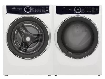 27" Electrolux Front Load Washer And Front Load Gas Dryer In White