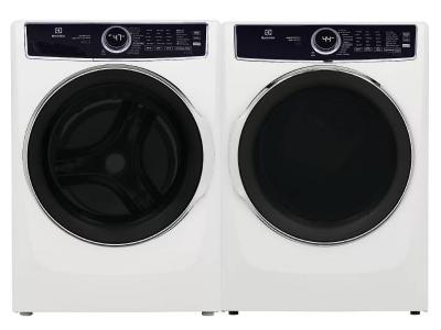 27" Electrolux Front Load Washer And Front Load Gas Dryer In White