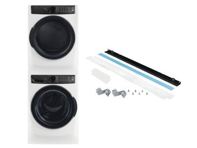 27" Electrolux Front Load Gas Dryer and Front Load Perfect Steam Washer and Stacking Kit