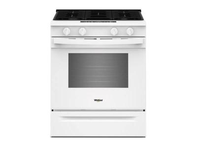 30" Whirlpool Gas Smart Range with Air Cooking Technology and Steam Clean