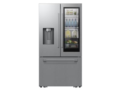 Samsung 29 Cu. Ft. Bespoke AI 3-Door French Door Refrigerator with AutoView and Zero Clearance Fit in Stainless Steel