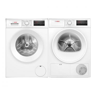 24" Bosch 300 Series Compact Front Load Washer and 300 Series Dryer