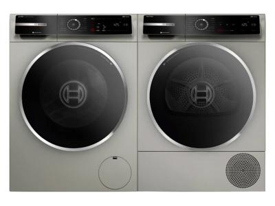 24" Bosch  800 Series Front Load Washer and 800 Series Dryer
