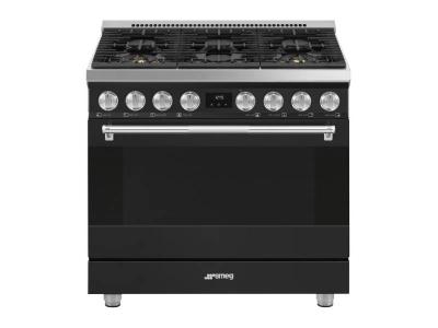 36" SMEG Freestanding Gas Range with 6 Sealed Burners