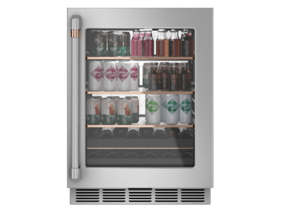 24" Café 5.1 Cu. Ft. Beverage Centre with Electronic Control in Stainless Steel