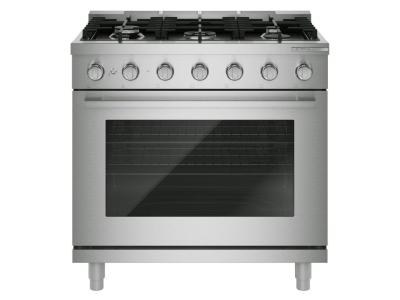 36" Bosch 500 Series Gas Freestanding Range in Stainless Steel