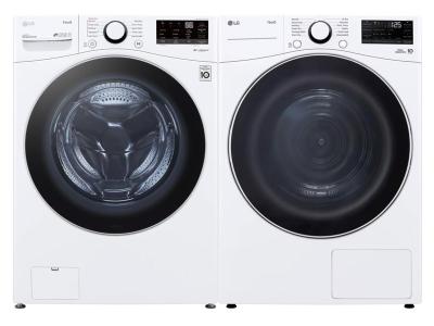 27" LG 5.2 cu. ft Front Load Smart Washer and 7.8 Cu. Ft. Dryer