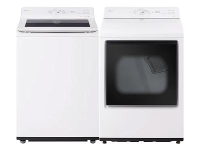 27" LG 5.8 Cu. Ft. Top Load Washer and 7.3 Cu. Ft. Front Load Dryer
