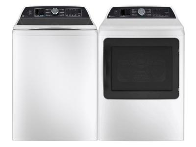 GE Profile 6.2 Cu. Ft. Top Load Washer and 7.3 Cu. Ft. Electric Dryer