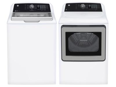 27" GE 5.3 Cu. Ft. Top Load Washer and 7.4 Cu. Ft. Top Load Gas Dryer