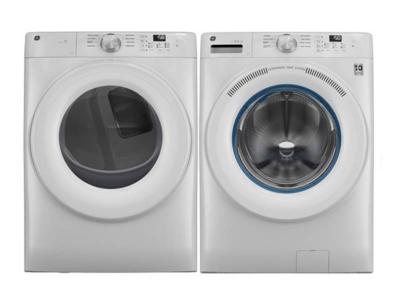 28" GE 5.3 Cu. Ft. Front Load Washer and 7.8 Cu. Ft. Electric Dryer