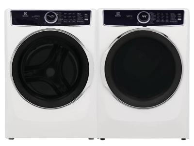 27" Electrolux Front Load Washer And Electric Dryer In White