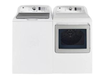 27" GE 5.3 Cu. Ft. Capacity Top Load Washer and 7.4 Cu. Ft. Capacity Top Load Electric Dryer