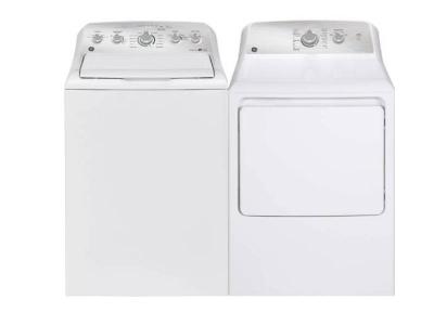 27" GE 4.9 Cu. Ft. Capacity Top Load Washer and 7.2 Cu. Ft. Top Load Gas Dryer
