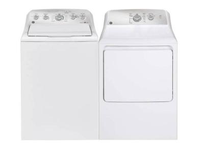 27" GE 4.9 Cu. Ft. Capacity Top Load Washer and 7.2 Cu.Ft. Capacity Top Load Electric Dryer