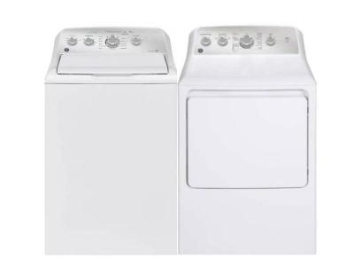 27" GE 4.9 Cu. Ft. Top Load Washer and 7.2 Cu. Ft. Capacity Top Load Gas Dryer