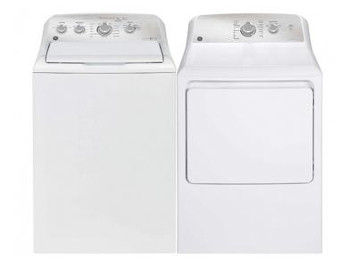 27" GE 5.0 Cu. Ft. Capacity Top Load Washer and 7.2 Cu. Ft. Top Load Gas Dryer