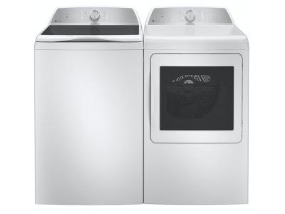 27" GE Profile 5.8 Cu. Ft. High-Efficiency Top Load Washer and 7.4 Cu. Ft. Gas Dryer