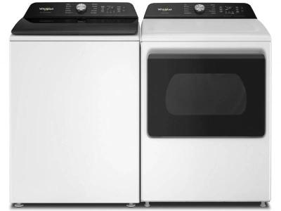 Whirlpool Top Load Washer & Smart Electric Dryer