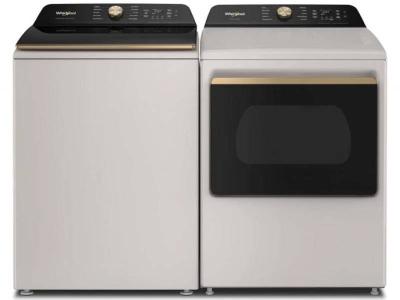 27" Whirlpool Top Load Washer & Smart Electric Dryer
