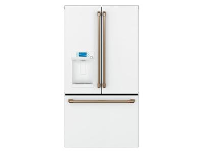 36" Café 22.2 Cu. Ft. Energy Star Counter-Depth French-Door Refrigerator with Hot Water Dispenser-