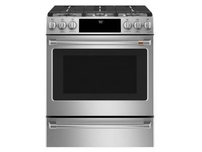 30" Café 5.6 Cu. Ft. Slide-In Front Control Gas Oven With Convection Range