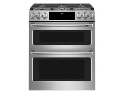 30" Café 7.0 Cu. Ft. Slide-In Front Control Gas Double Oven With Convection Range