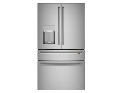 36" Café 22.3 Cu. Ft. Counter-Depth 4-Door French Door Refrigerator in Stainless Steel