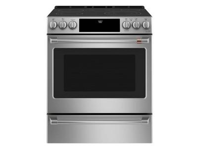 30" Café 5.7 Cu. Ft. Slide-In Front Control Radiant And Convection Range